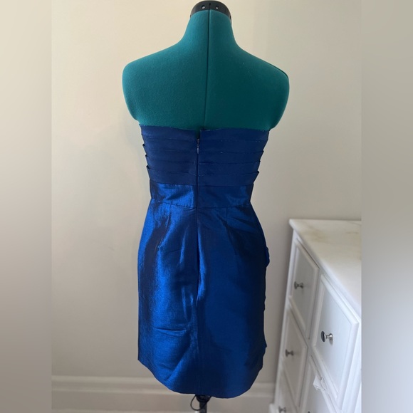 Max and Cleo Strapless Dress (Blue, US 4) - Picture 3 of 3